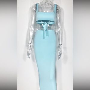 Two piece summer skirt set